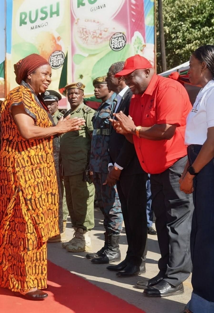 Mr. Chewe Joseph addressing workers at Labour Day 2026